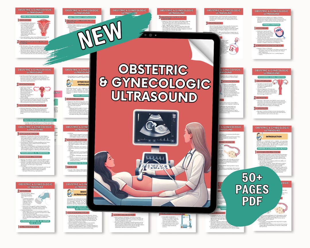 Ob/gyn Ultrasound Study Guide: Sonographer Notes (digital Download) - Etsy
