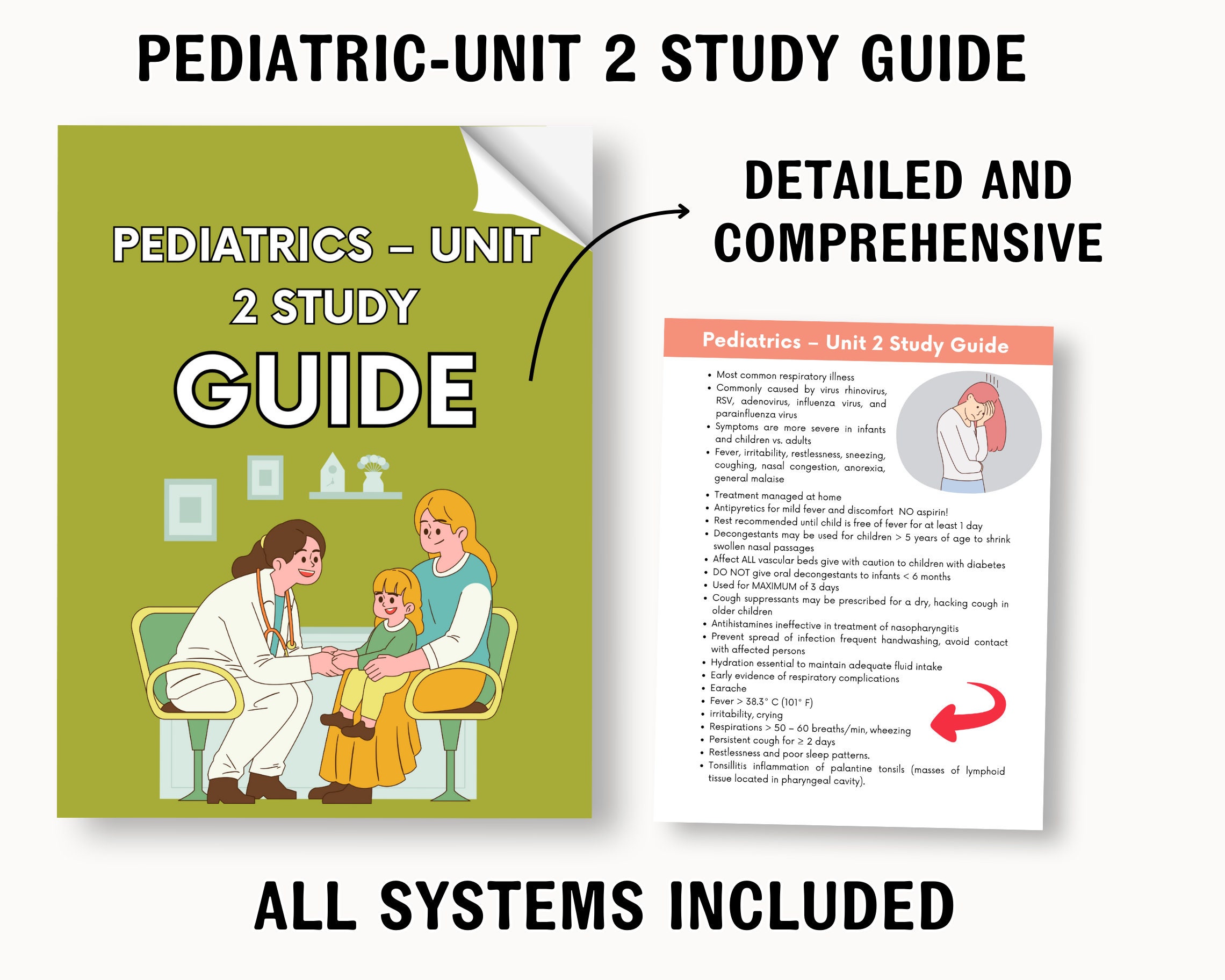 Pediatrics Nursing Study Guide Bundle: NCLEX & ATI Prep (instant ...