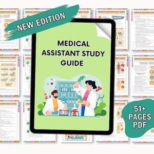 Medical Assistant Study Guide Hyperlinked, CMA, MA Notes, Healthcare Study, Medical Study Bundle, 40+ Topics - 2025 Updated Edition