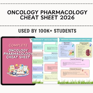 Fusklapp för onkologi och farmakologi | Studiehandledning för omvårdnad om cancerläkemedel | Omvårdnadsanteckningar om kemoterapi och immunterapi i PDF-format bild 5