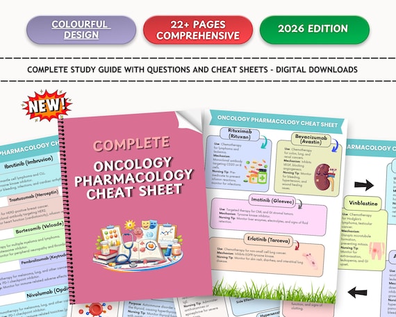 Oncology Pharmacology Cheat Sheet | Cancer Medications Nursing