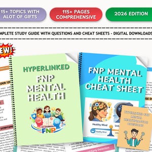 FNP Mental Health Study Guide 2026 | Hyperlinked Q&A, Tips, Tricks  Cheat Sheets | Instant Download for Family Nurse Practitioners