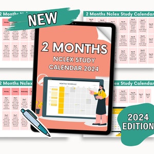 Nclex Study Plan, Nclex Prep 2 Months, Nclex Study Schedule, Nclex Study Guide, Nursing Essentials, Nclex Study Calender