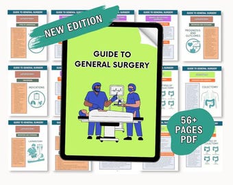 General Surgery Study Guide: Nursing School Notes, 2025 Edition (Digital Download)