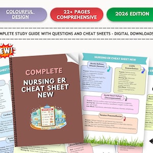ER Nurse Cheat Sheet 2025-26 – Critical Care, Trauma Management (PDF Download)