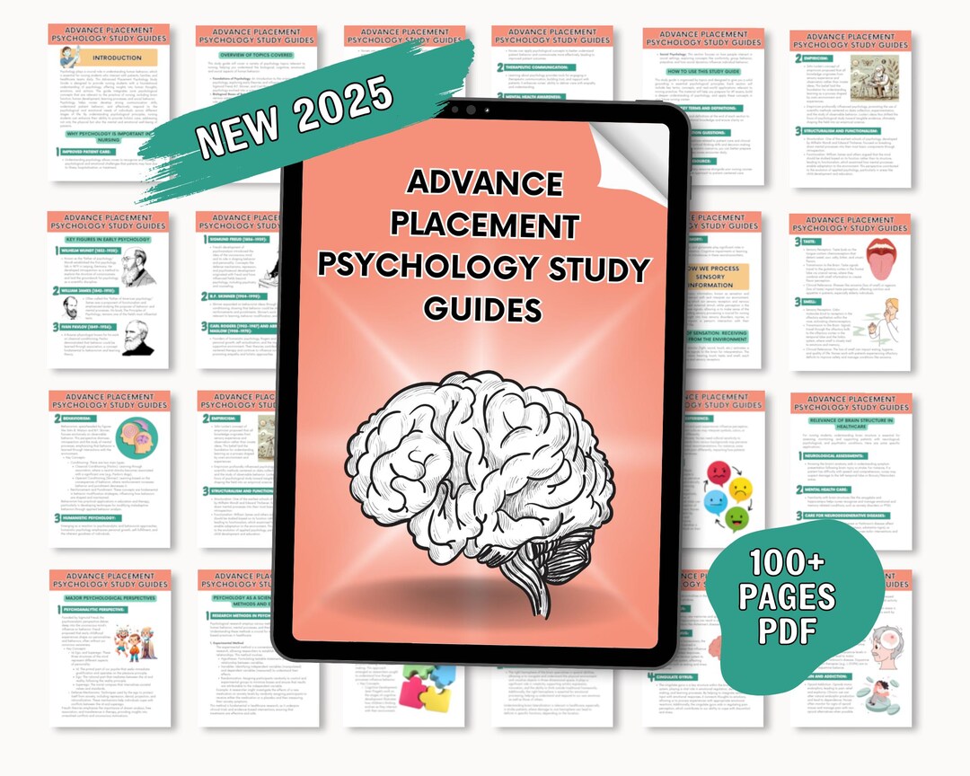 Psychology - Advance Placement Psychology Study Guides (100+ Pages) | A