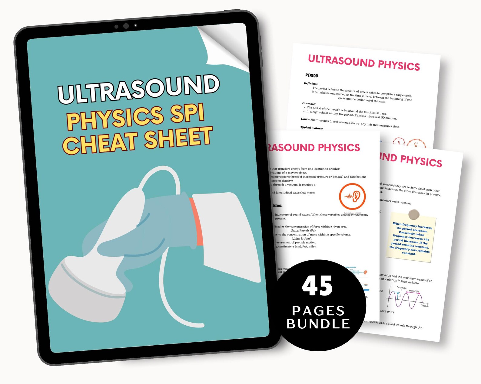 Spi Notes Ultrasound Physics SPI Study Notes: Sonographer Exam Prep (digital ...