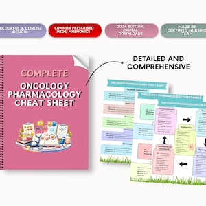 Fusklapp för onkologi och farmakologi | Studiehandledning för omvårdnad om cancerläkemedel | Omvårdnadsanteckningar om kemoterapi och immunterapi i PDF-format bild 3