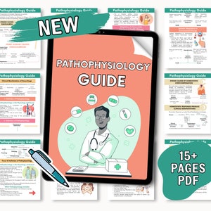 Pathophysiology Study Guide Bundle 70+ Pages, Pathophysiology Nursing, Nurse Notes, Nursing Bundle, Pathophysiology Notes, Nursing School