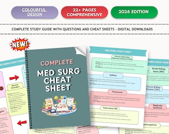 Resumo de Enfermagem Médico-Cirúrgica – Guia de Estudo de Enfermagem, Referência Rápida (PDF)
