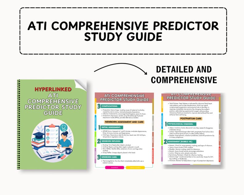 ATI Predictor Study Guide: Nursing Exam Prep (printable) - Etsy