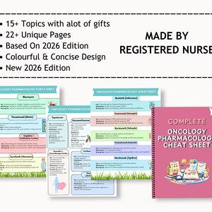 Fusklapp för onkologi och farmakologi | Studiehandledning för omvårdnad om cancerläkemedel | Omvårdnadsanteckningar om kemoterapi och immunterapi i PDF-format bild 2