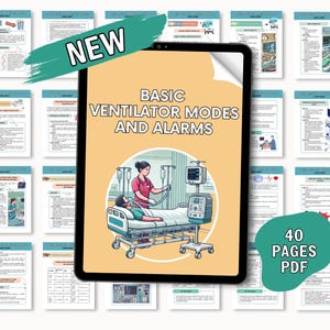 Ventilator Cheat Sheet: Nurse Study Guide, NCLEX Prep (Digital Download)