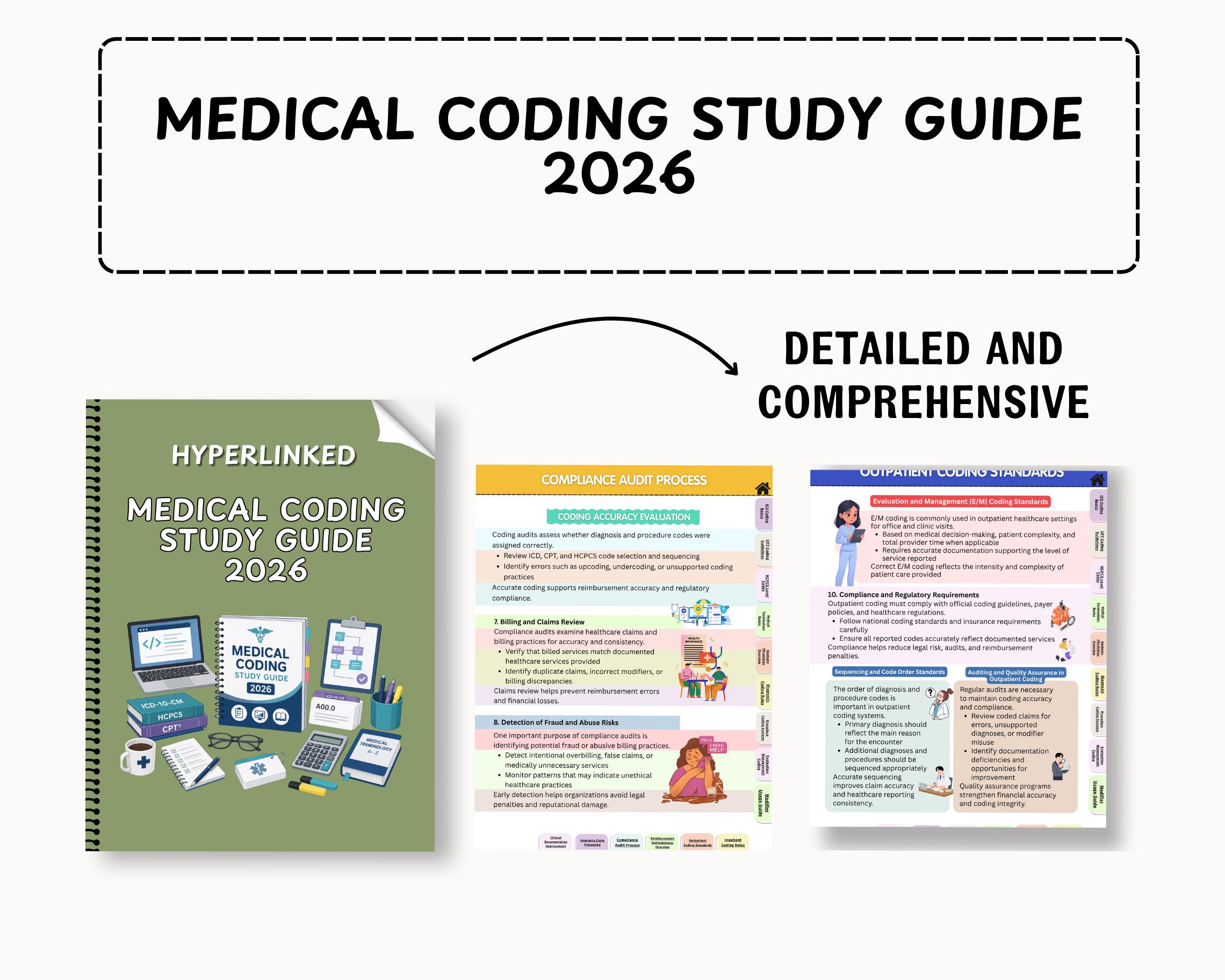 Notes For Medical Coding Medical Coding Study Guide 2026, ICD Coding Notes, Medical Billing ...