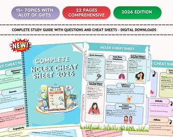 Complete NCLEX Cheat Sheet 2026 - Essential Study Guide for Nursing Students
