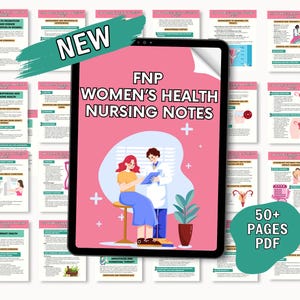 UPDATED for 2025! Fnp Women Health Nursing NOTES&#39; FNP Study Guide System, Nurse Practitioner Clinical Guide and Notes Complete Health Guide