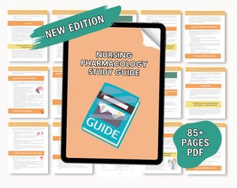 Pacote de Guias de Estudo de Enfermagem em Farmacologia: Revisão NCLEX (Download em PDF tamanho A4)