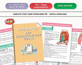 FNP Pharmacology Review Study Guide for Family Nurse Practitioner Updated Hyperlinked