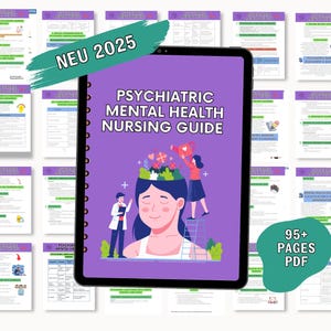 Mental Health Disorders Bundle | Mental Health Nursing notes | Nursing Notes | Psychiatric Nursing | PMHNP Study Guide | FAMZ Nursing Notes