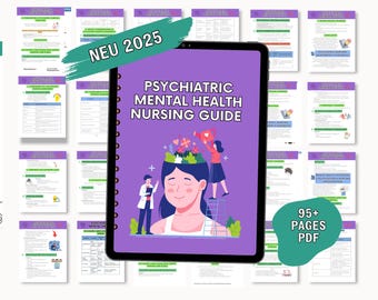 Psychiatrische geestelijke gezondheid Verpleegkundige notities: PMHNP-studiegids (digitale download)