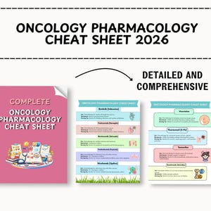 Fusklapp för onkologi och farmakologi | Studiehandledning för omvårdnad om cancerläkemedel | Omvårdnadsanteckningar om kemoterapi och immunterapi i PDF-format bild 4