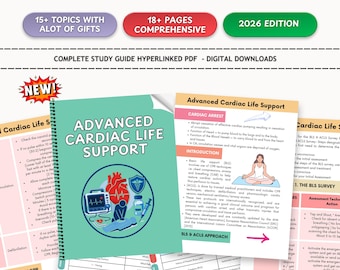 Cardiac Life Support Lifesanleitung, EKG, Med Surg, Med Surg (Digitaler Download)