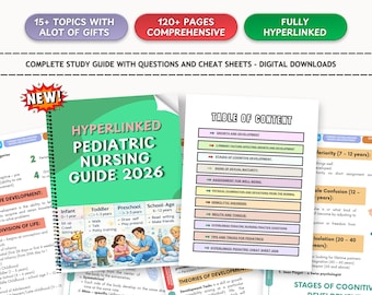 FNP Pediatric Nursing Guide 2026 | Hyperlinked Q&A, Tips, Tricks, and Cheat Sheet | Updated Study Guide for Nurses