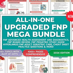 FNP Mega Bundle: 2026 UPDATED with New Files Exam Review & Study Guide (PDF)