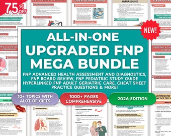 FNP Mega Bundle: 2026 UPDATED with New Files Exam Review & Study Guide (PDF)
