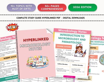 Apuntes de la clase magistral de microbiología: Guía rápida para estudiantes de medicina (descarga digital)