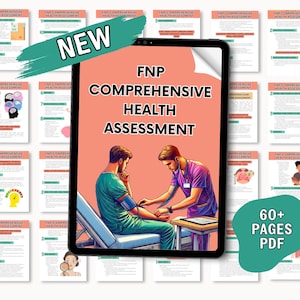 Guida allo studio della valutazione sanitaria completa FNP / Esame fisico dettagliato dell'infermiere di famiglia e competenze diagnostiche / Download immediato del PDF