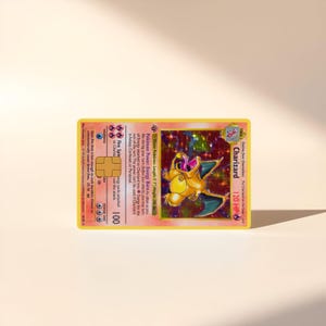 Skórka na kartę Pokemon Charizard | naklejka na kartę kredytową | skórka na kartę kredytową |