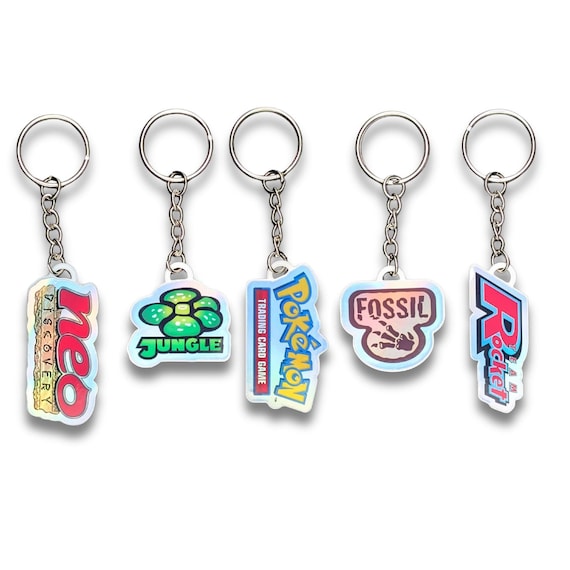 Pokemon Binder Tag Keychains - Wotc Base Sets - You Choose - Etsy