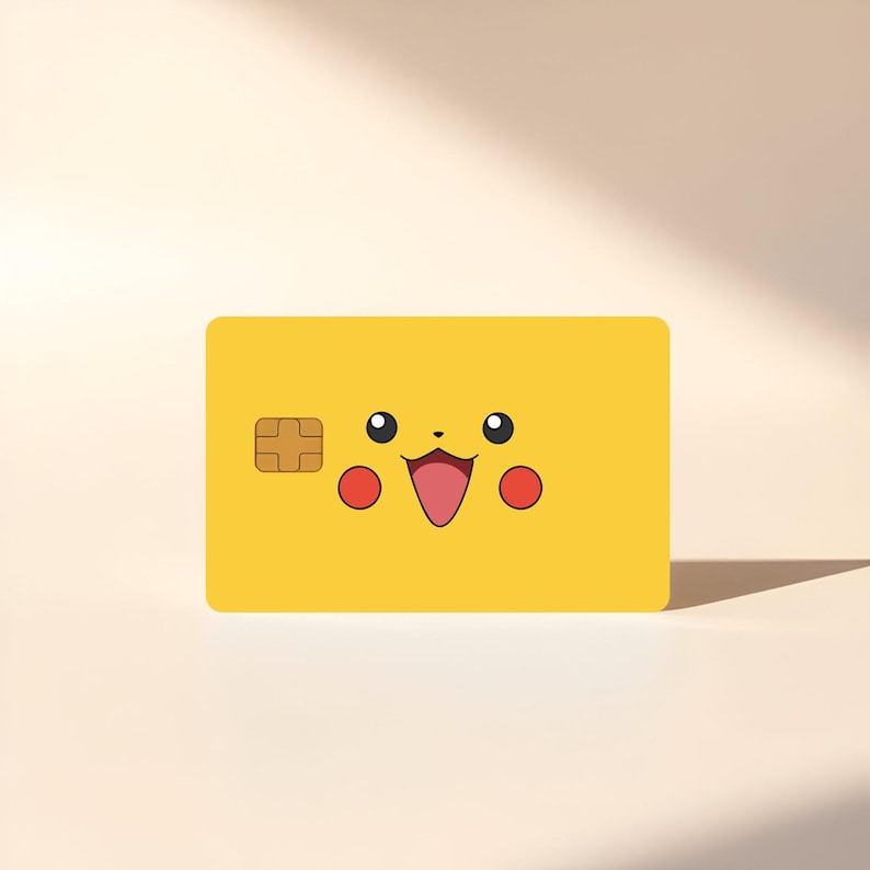 Pokemon face card skin | credit card sticker | choose your pokemon image 1