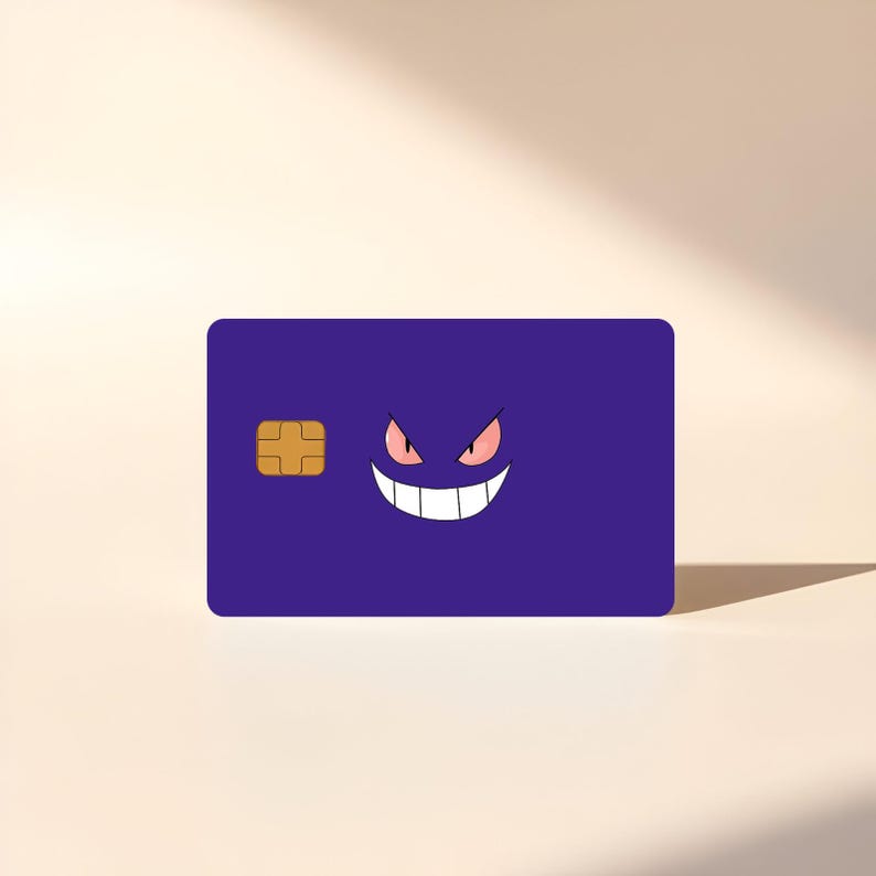 Pokemon face card skin | credit card sticker | choose your pokemon image 11