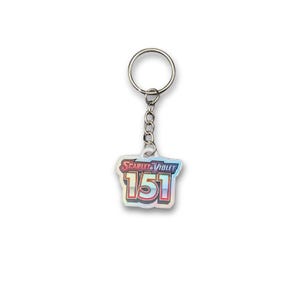 Pokémon 151 Holographic Keychain – Rare Zone Binder Tag