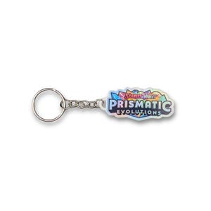 Pokémon prismatic evolutions binder tag keychain – holographic, 3d, waterproof-  fits any binder zip, rare zone accessory