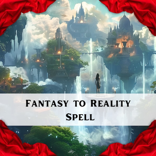 Fantasy to Reality Spell, Reality Shifting Spell, Dream Spell, Reality Manifesting, Reality Manifestation Ritual, Same Day Cast, Free Recast