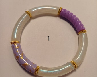 Bracelet perles tube