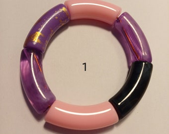 Bracelet perles tube