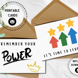 Motivational Cards Printable, Inspirational Cards, Positive Quote Cards ...
