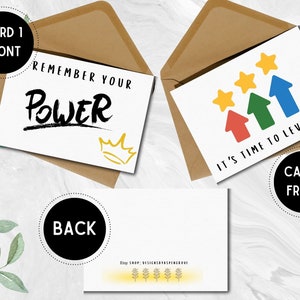 Motivational Cards Printable, Inspirational Cards, Positive Quote Cards ...