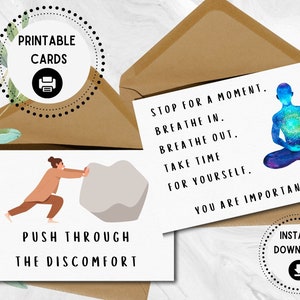Carte motivazionali stampabili, Carte ispiratrici, Carte con citazione positiva, Download digitale, Biglietti d'auguri, Per tutti, Motivare e ispirare