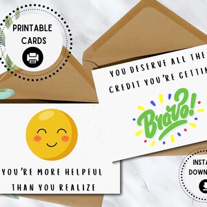 Tarjetas de cumplido imprimibles, tarjetas de bondad, tarjetas de amistad, tarjetas de positividad, tarjetas de felicitación, para todos, descarga digital, alegría/amabilidad