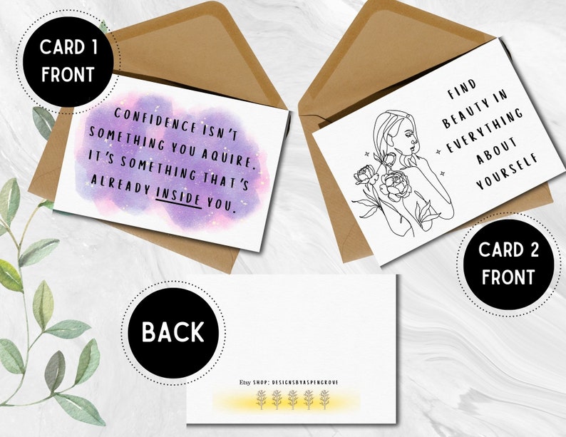 Motivational Cards Printable, Inspirational Cards, Positive Quote Cards ...