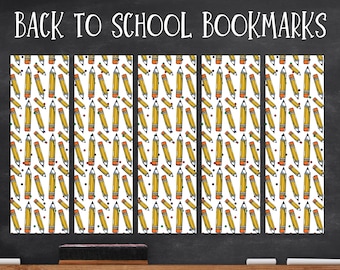 Back to School Bookmark, First Day of School, Printable Bookmark ...