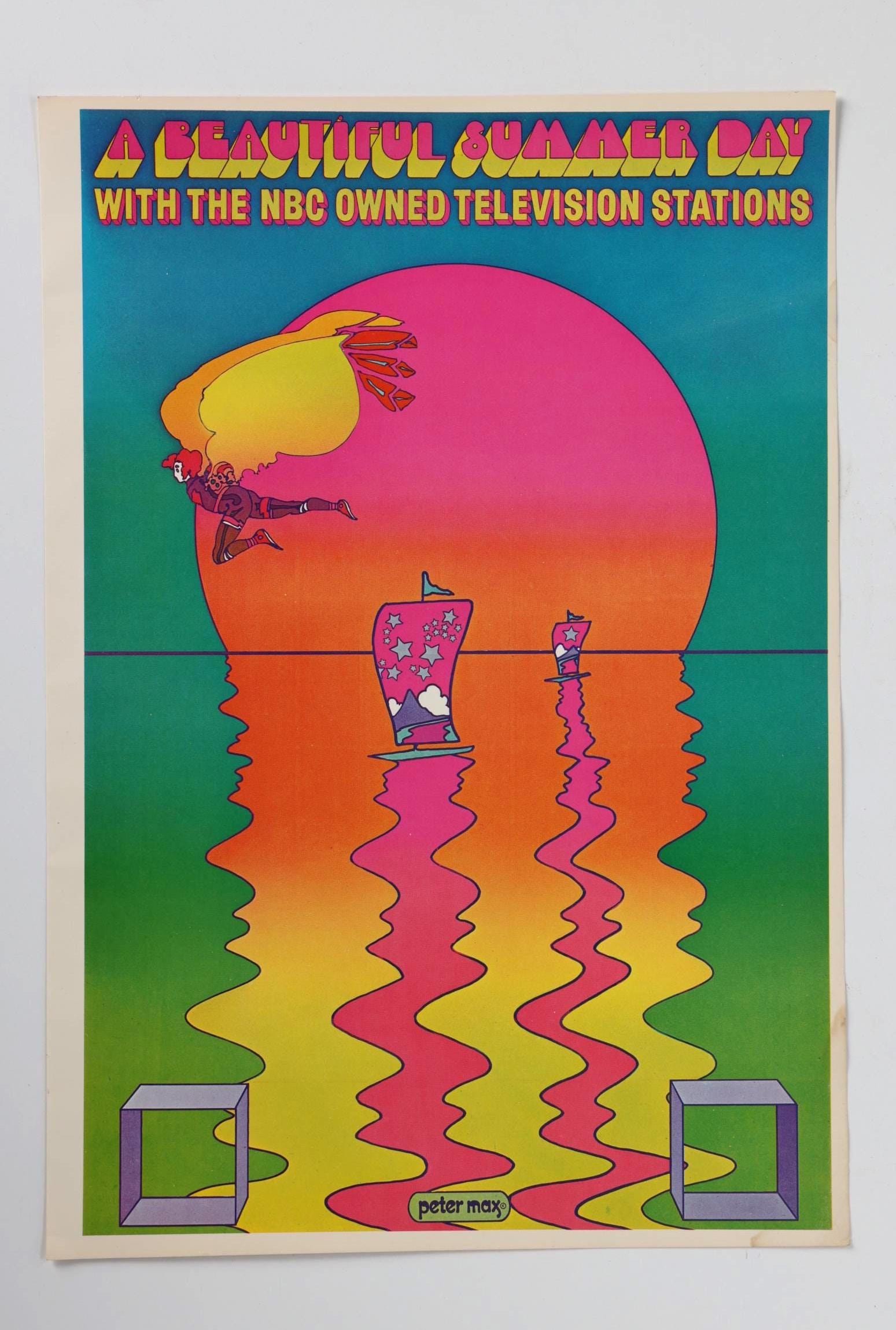 Peter Max Vintage Poster - Etsy