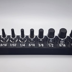 Hafen Freight SAE 9 Stück Sechskant-Bit-Halter 3/8, 1/2 Zoll Antrieb #67884