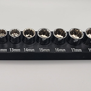 Harbor Freight METRIC 10 Piece Socket Holder 3/8&quot; Drive #67923
