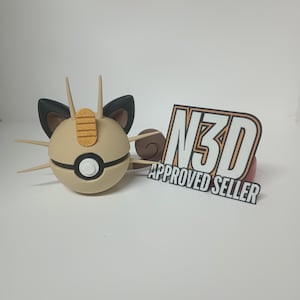 Meowth Pokeball Display